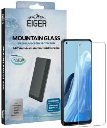 Eiger Oppo Reno 8 Lite Tempered Glass Case Friendly Antibacterieel