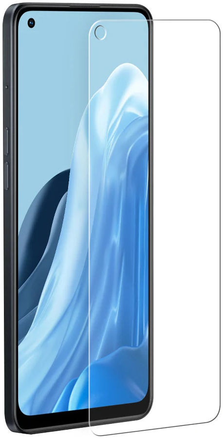 Eiger Oppo Reno 8 Lite Tempered Glass Case Friendly Antibacterieel afbeelding 2