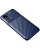 OnePlus Nord 2T Hoesje Siliconen Carbon TPU Back Cover Blauw