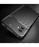 Samsung Galaxy Xcover 6 Pro Hoesje Siliconen Carbon TPU Cover Zwart