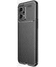 OnePlus Nord CE 2 Lite Hoesje Siliconen Carbon TPU Back Cover Zwart