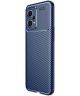 OnePlus Nord CE 2 Lite Hoesje Siliconen Carbon TPU Back Cover Blauw