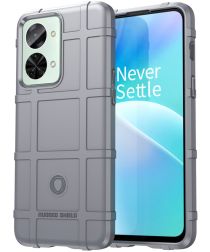 OnePlus Nord 2T Hoesje Shock Proof Rugged Shield Back Cover Grijs