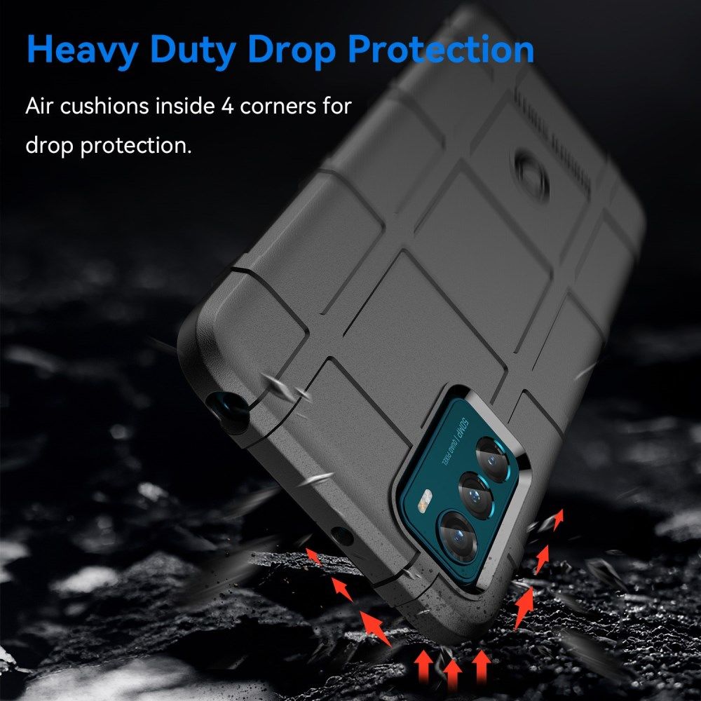 Motorola Moto G42 Hoesje Shock Proof Rugged Shield Back Cover Zwart afbeelding 3