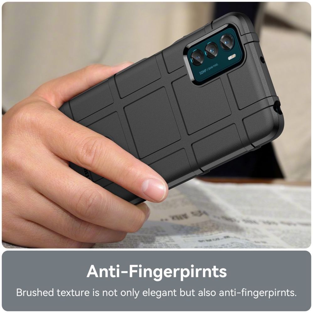 Motorola Moto G42 Hoesje Shock Proof Rugged Shield Back Cover Zwart afbeelding 5