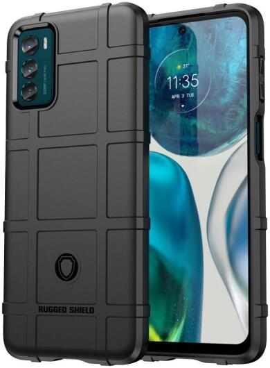 Motorola Moto G42 Hoesje Shock Proof Rugged Shield Back Cover Zwart afbeelding 1