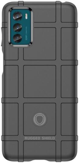 Motorola Moto G42 Hoesje Shock Proof Rugged Shield Back Cover Zwart afbeelding 2