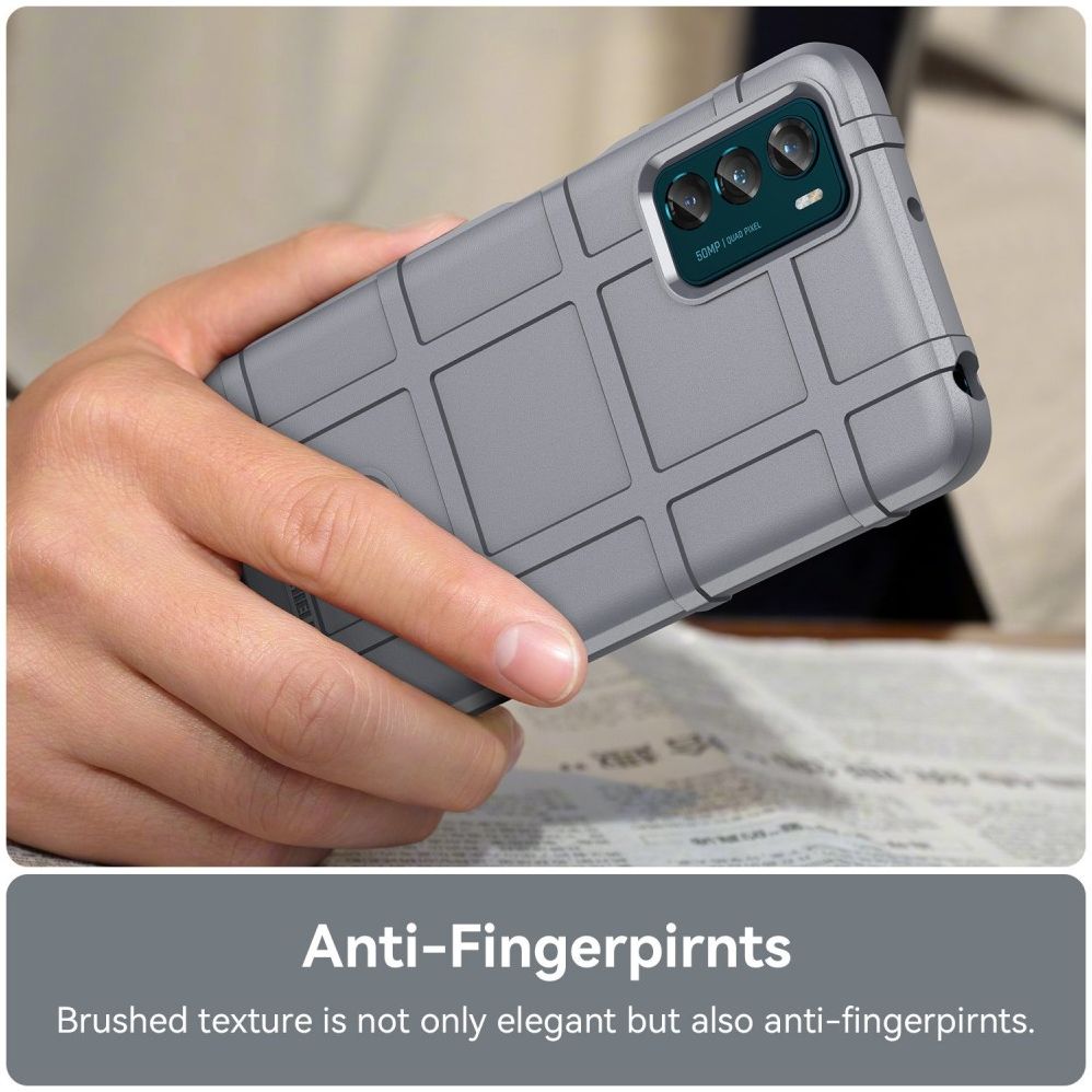 Motorola Moto G42 Hoesje Shock Proof Rugged Shield Back Cover Grijs afbeelding 5