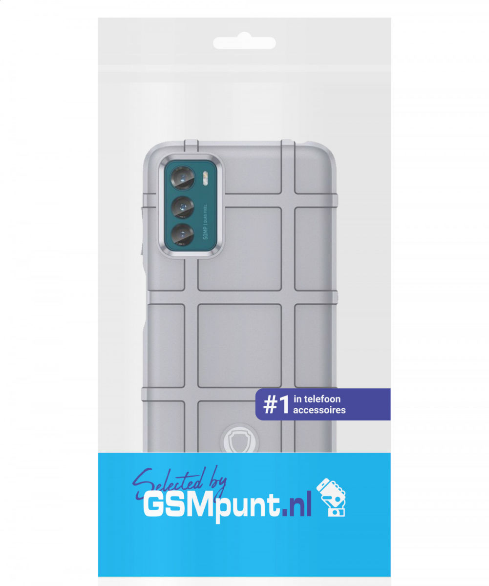 Motorola Moto G42 Hoesje Shock Proof Rugged Shield Back Cover Grijs afbeelding 8