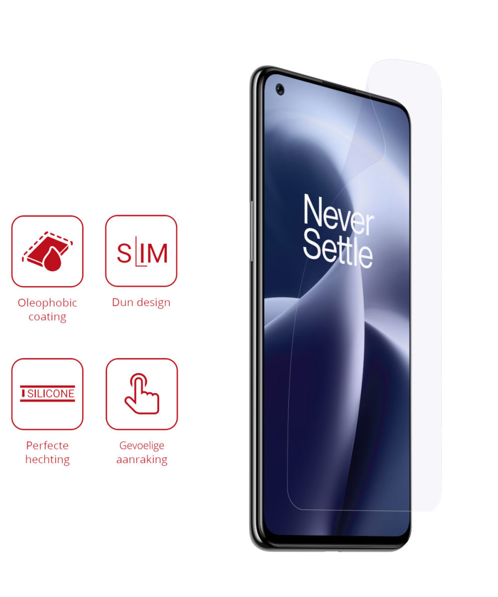 Rosso OnePlus Nord 2T Ultra Clear Screen Protector Duo Pack afbeelding 2