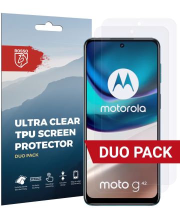 Rosso Motorola Moto G42 Ultra Clear Screen Protector Duo Pack Screen Protectors
