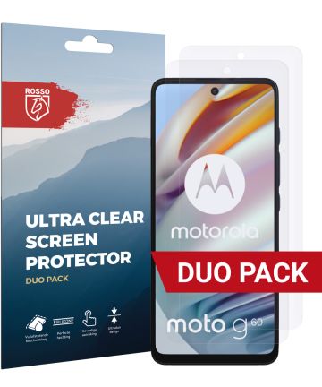 Rosso Motorola Moto G60 Ultra Clear Screen Protector Duo Pack Screen Protectors