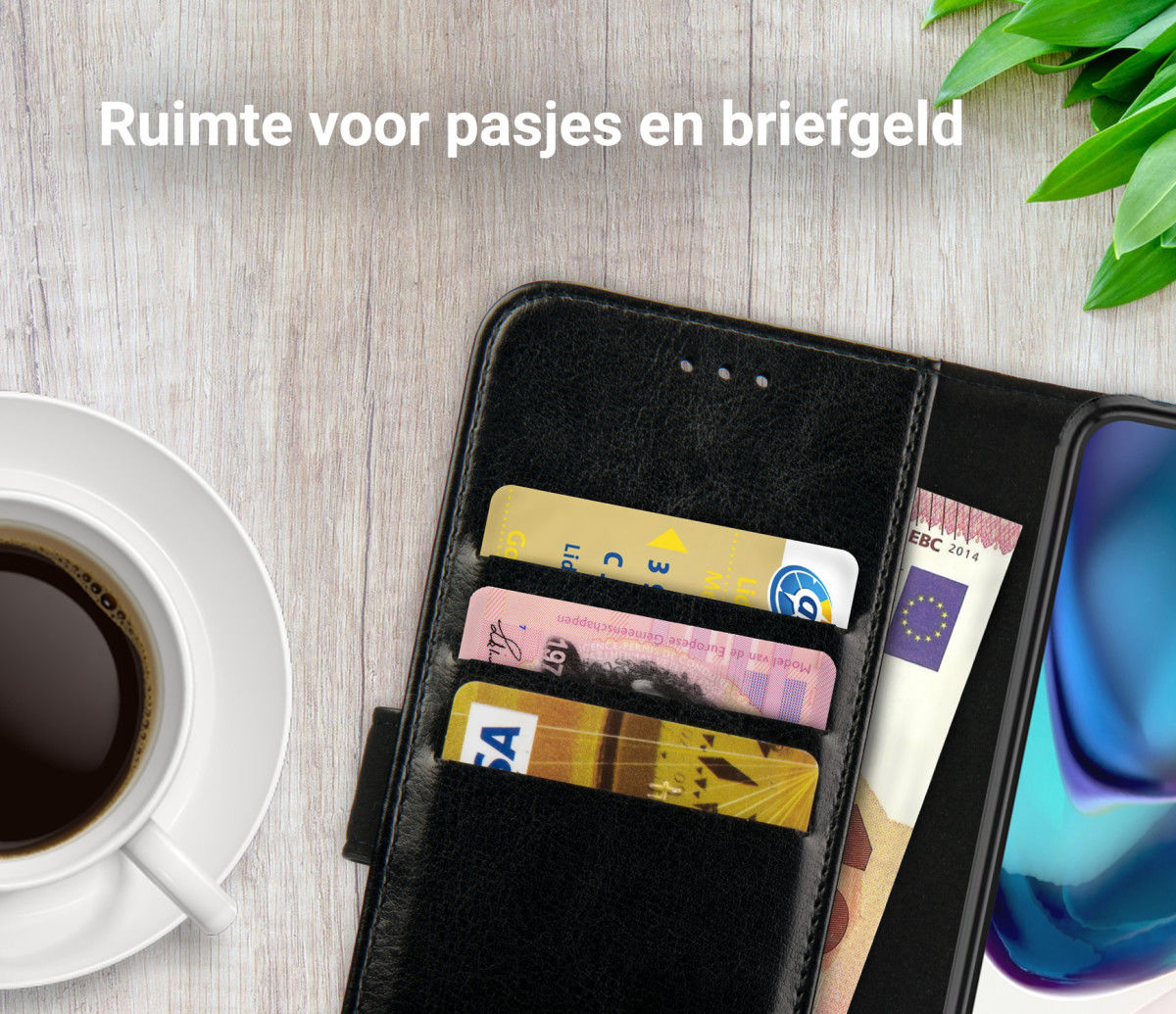 Rosso Element Motorola Moto G42 Hoesje Book Cover Zwart afbeelding 5