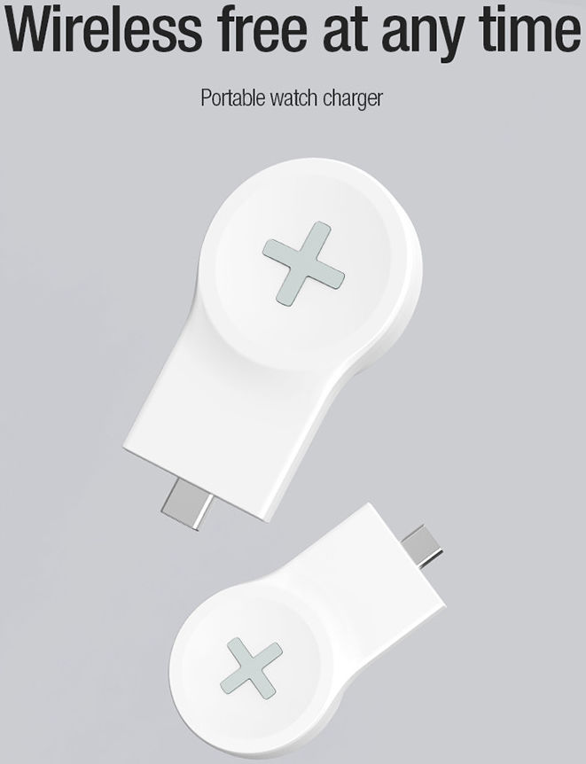 Nillkin Compacte USB-C Samsung Galaxy Watch Oplader Wit afbeelding 3