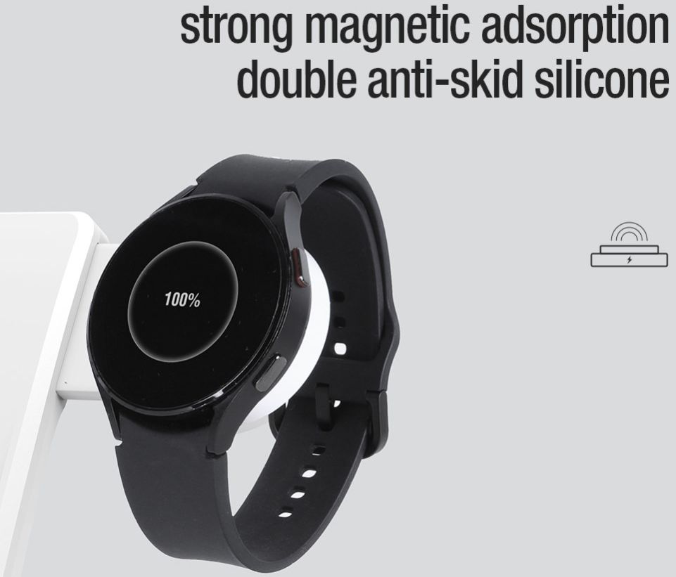 Nillkin Compacte USB-C Samsung Galaxy Watch Oplader Wit afbeelding 8