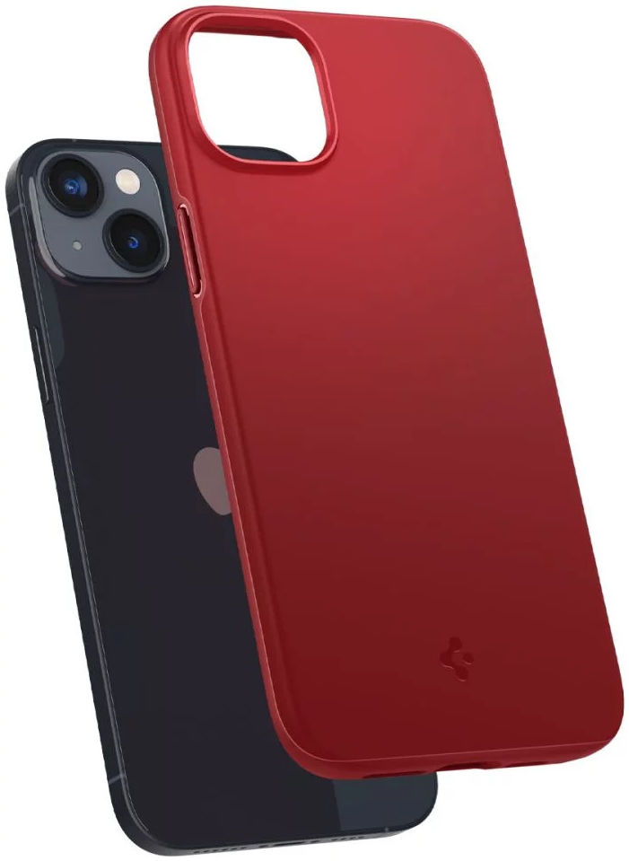 Spigen Thin Fit Apple iPhone 14 Hoesje Back Cover Rood afbeelding 2