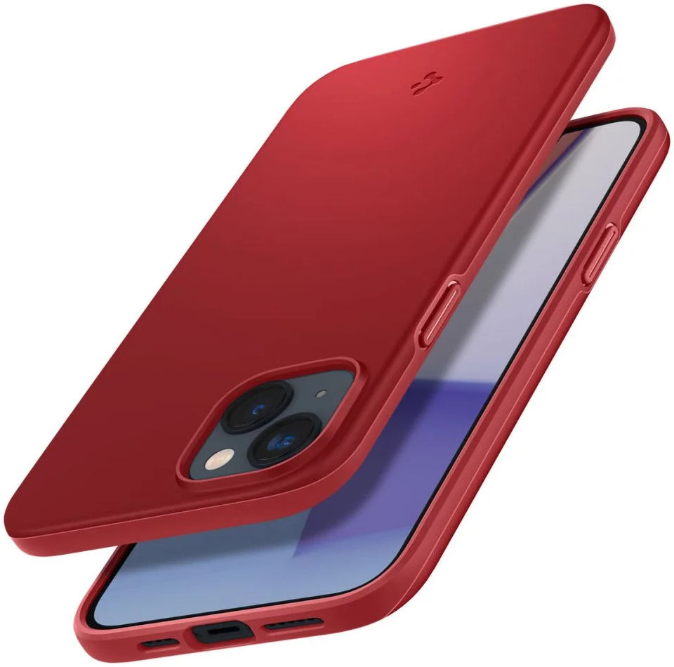 Spigen Thin Fit Apple iPhone 14 Hoesje Back Cover Rood afbeelding 5