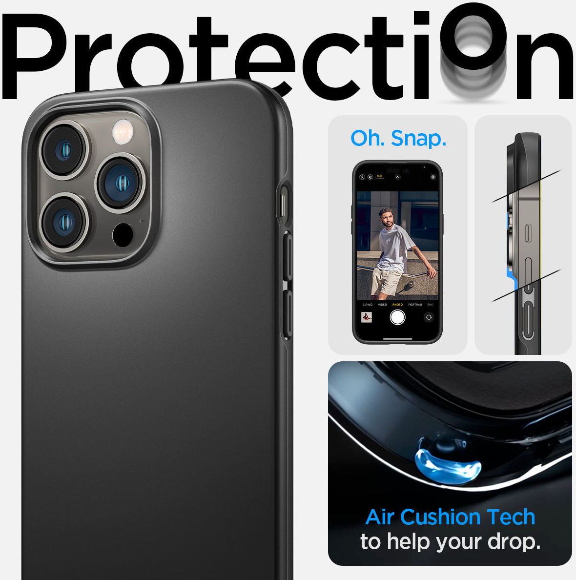 Spigen Thin Fit Apple iPhone 14 Pro Max Hoesje Back Cover Zwart afbeelding 13