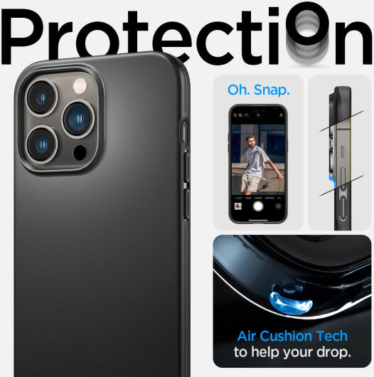 Spigen Thin Fit Apple iPhone 14 Pro Max Hoesje Back Cover Zwart afbeelding 13