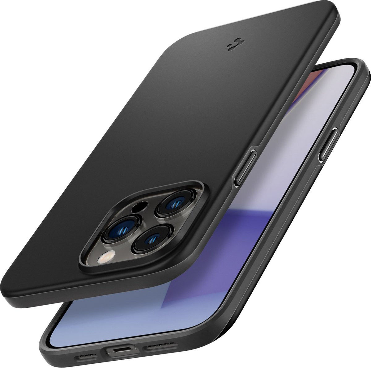 Spigen Thin Fit Apple iPhone 14 Pro Hoesje Back Cover Zwart afbeelding 12