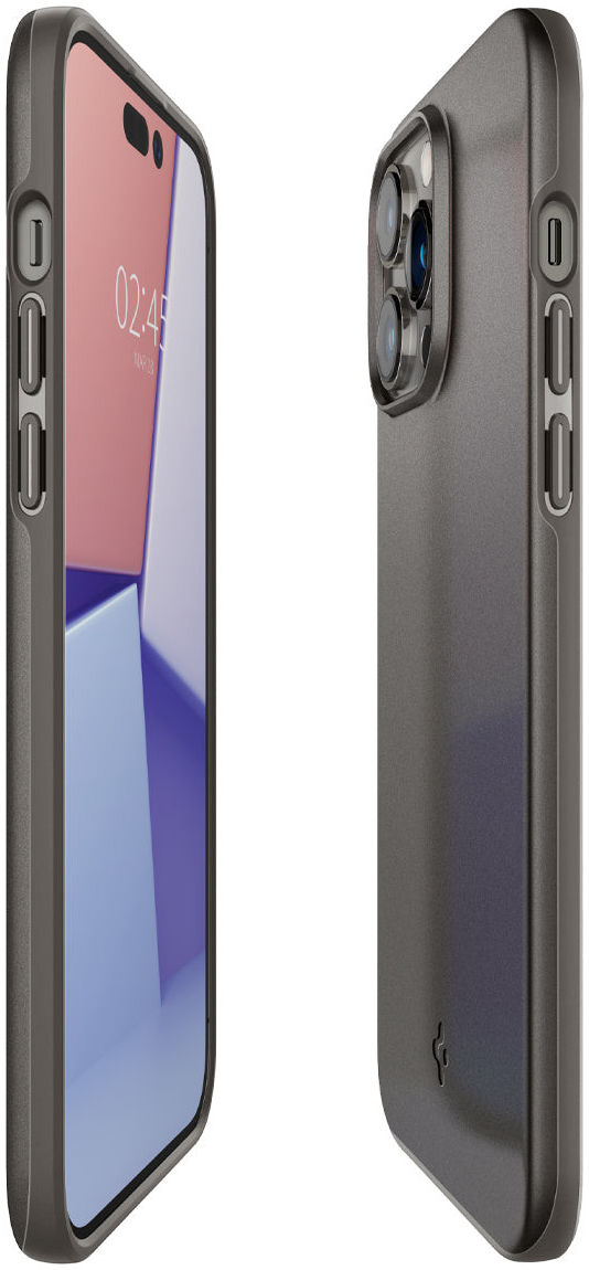 Spigen Thin Fit Apple iPhone 14 Pro Max Hoesje Back Cover Gunmetal afbeelding 5