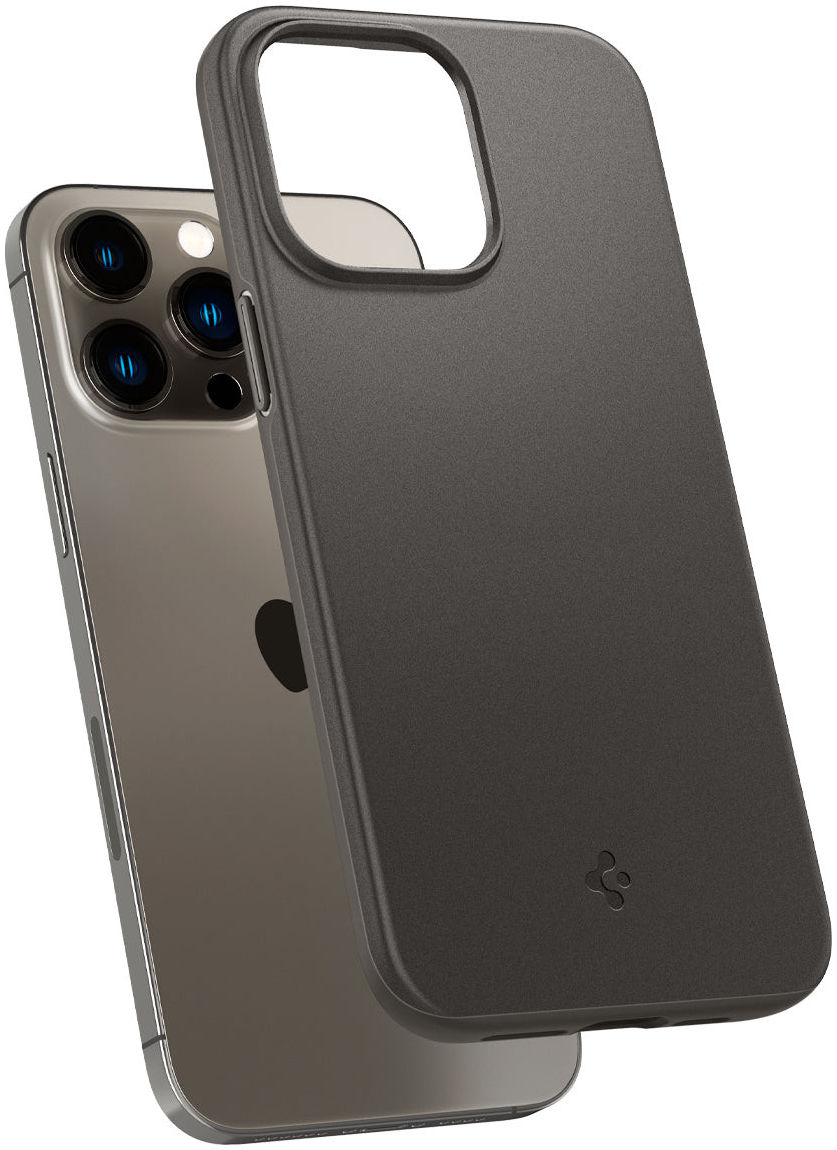 Spigen Thin Fit Apple iPhone 14 Pro Max Hoesje Back Cover Gunmetal afbeelding 6