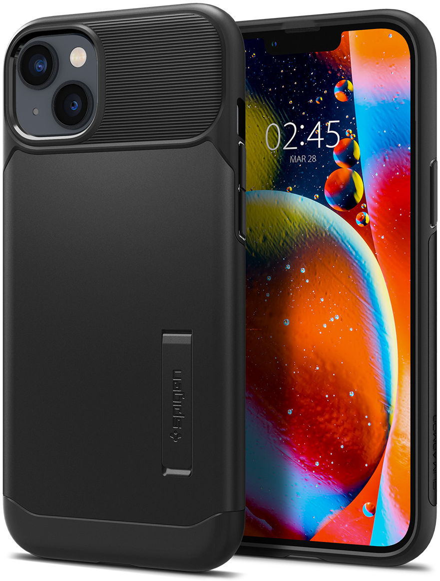 Spigen Slim Armor Apple iPhone 14 Hoesje Back Cover Zwart afbeelding 1