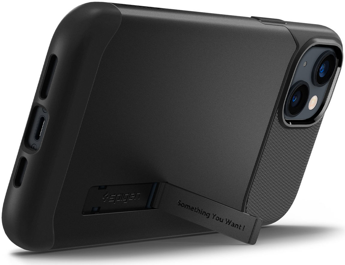 Spigen Slim Armor Apple iPhone 14 Hoesje Back Cover Zwart afbeelding 2