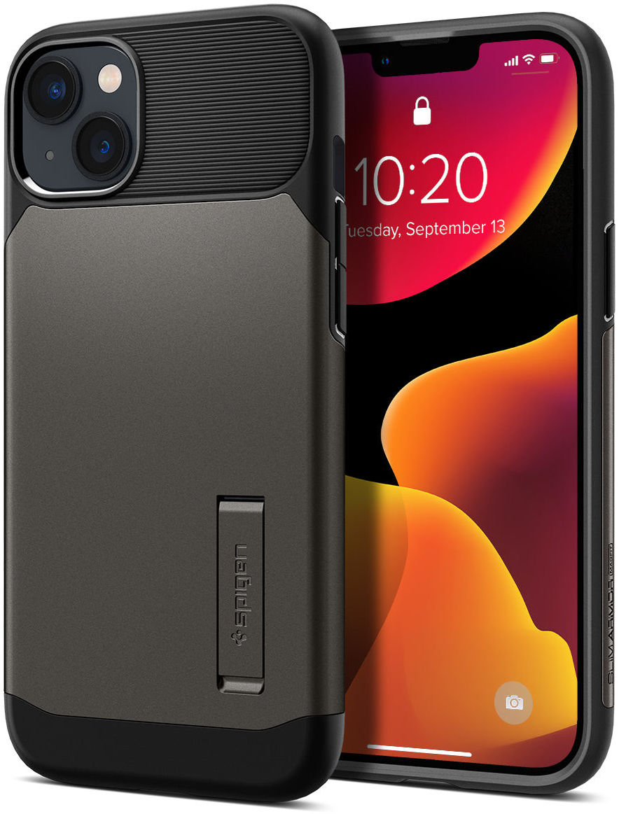 Spigen Slim Armor Apple iPhone 14 Hoesje Back Cover Gunmetal afbeelding 1