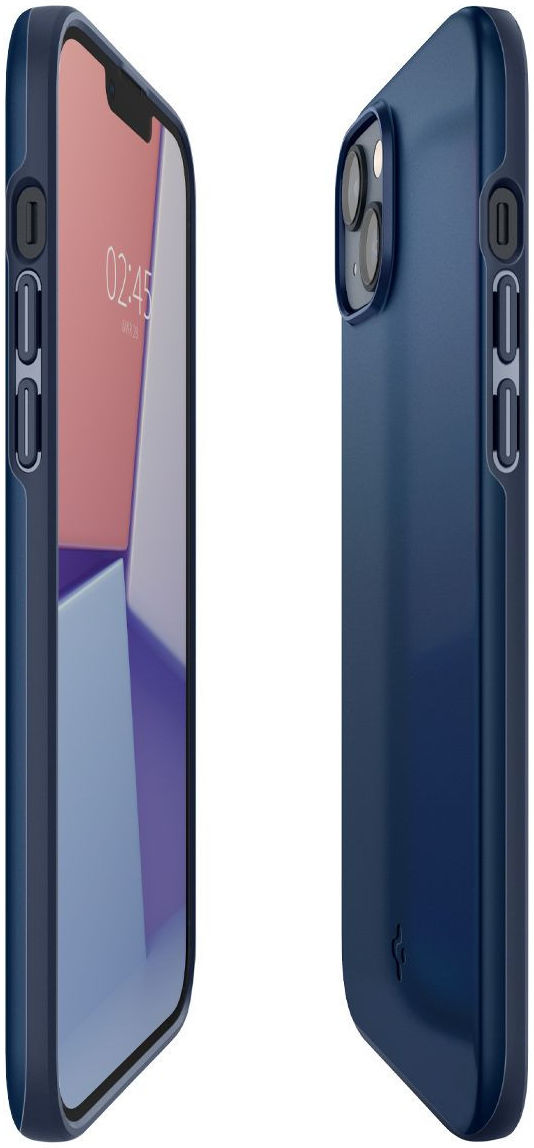 Spigen Thin Fit Apple iPhone 14 Hoesje Back Cover Blauw afbeelding 12