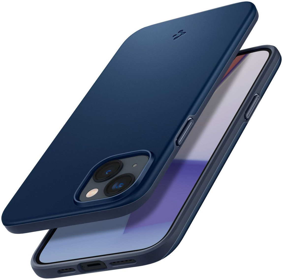 Spigen Thin Fit Apple iPhone 14 Hoesje Back Cover Blauw afbeelding 13