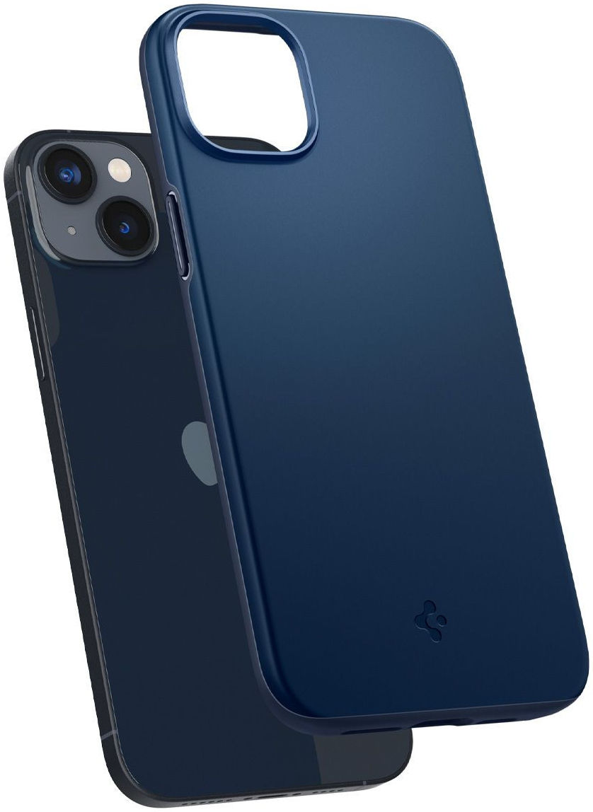 Spigen Thin Fit Apple iPhone 14 Hoesje Back Cover Blauw afbeelding 2