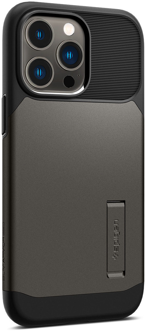 Spigen Slim Armor Apple iPhone 14 Pro Hoesje Back Cover Gunmetal afbeelding 5