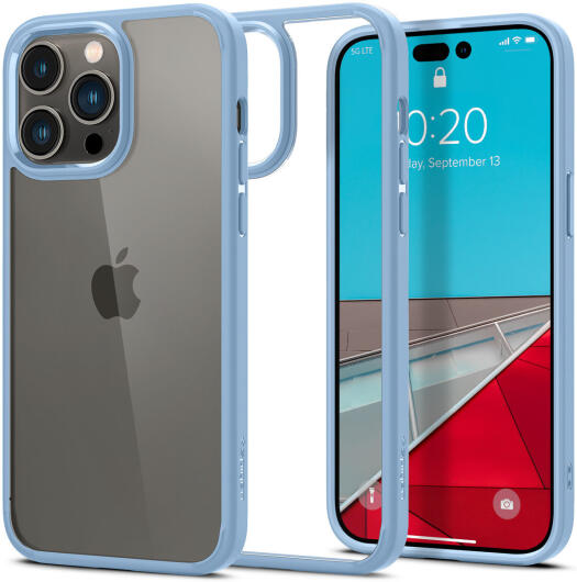Spigen Crystal Hybrid Apple iPhone 14 Pro Max Hoesje Blauw afbeelding 1