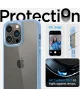 Spigen Crystal Hybrid Apple iPhone 14 Pro Hoesje Transparant Blauw