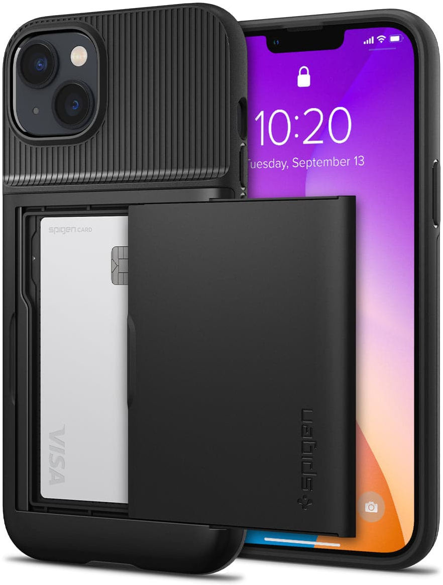 Spigen Slim Armor CS Apple iPhone 14 Plus Hoesje Back Cover Zwart afbeelding 1
