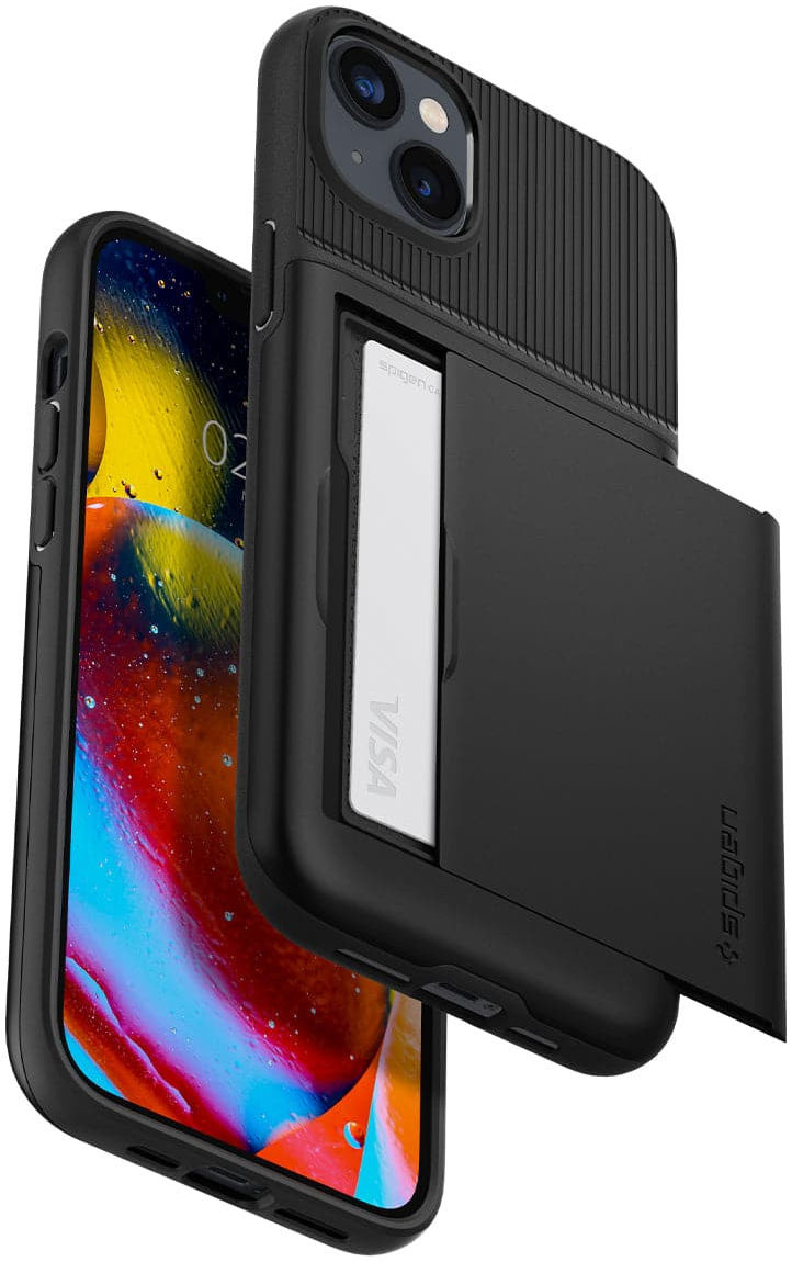 Spigen Slim Armor CS Apple iPhone 14 Plus Hoesje Back Cover Zwart afbeelding 10