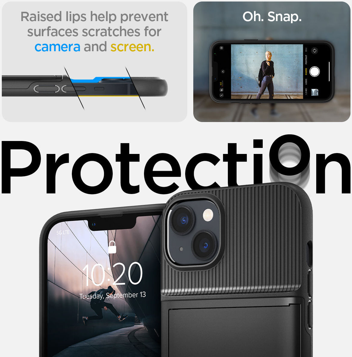 Spigen Slim Armor CS Apple iPhone 14 Plus Hoesje Back Cover Zwart afbeelding 5