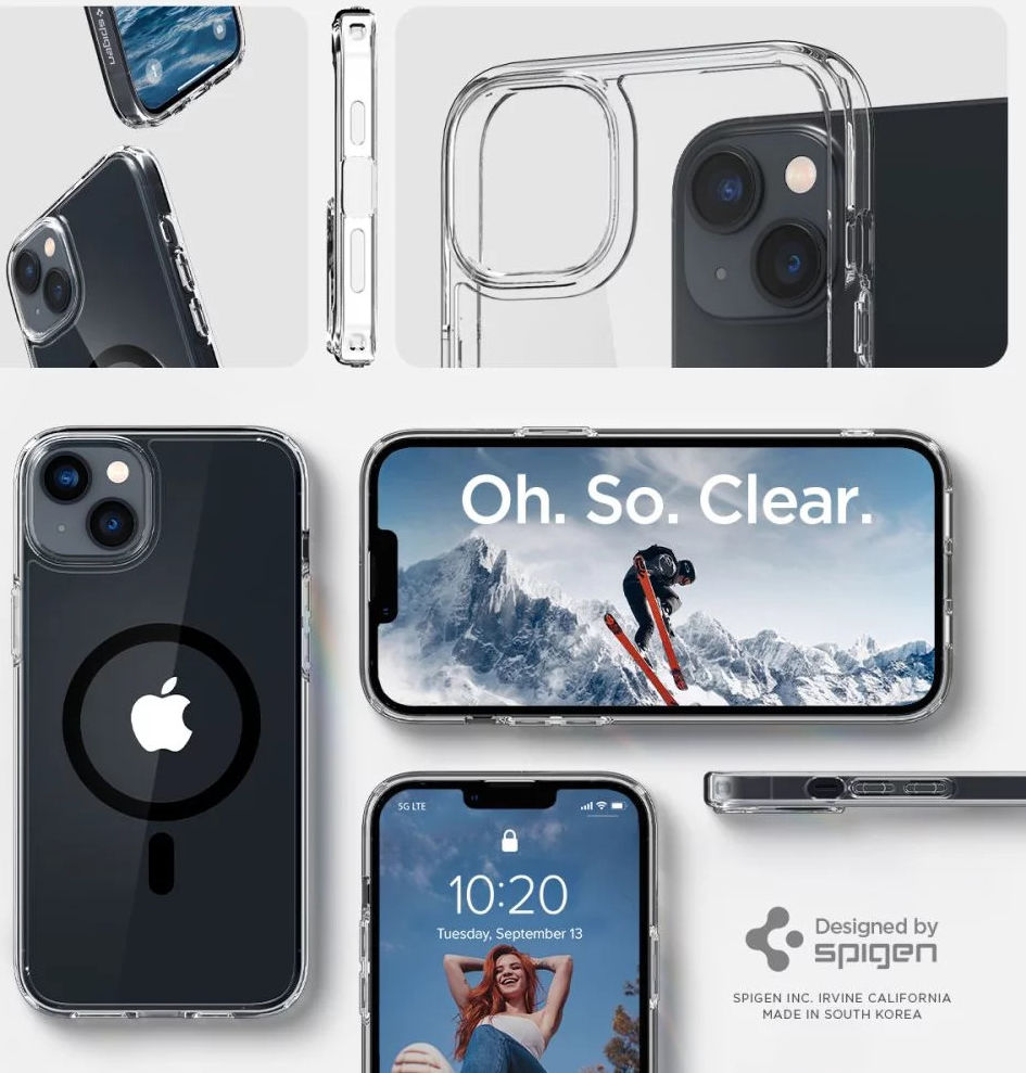 Spigen Ultra Hybrid MagSafe Apple iPhone 14 Hoesje Zwart afbeelding 7