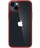 Spigen Ultra Hybrid Apple iPhone 14 Hoesje Back Cover Transparant Rood