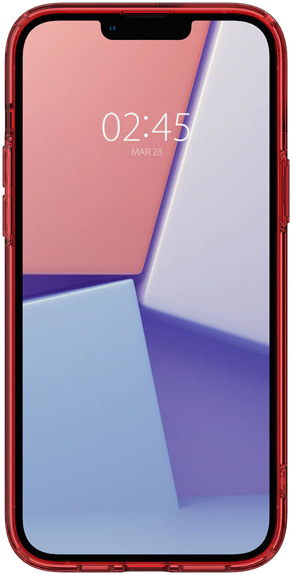 Spigen Ultra Hybrid Apple iPhone 14 Hoesje Back Cover Transparant Rood afbeelding 11