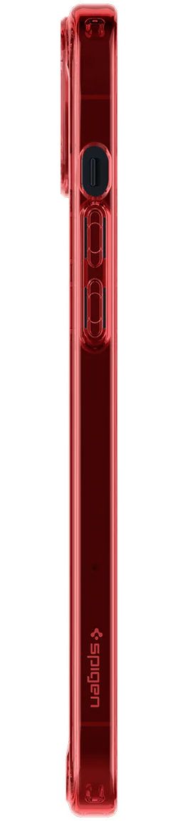 Spigen Ultra Hybrid Apple iPhone 14 Hoesje Back Cover Transparant Rood afbeelding 12