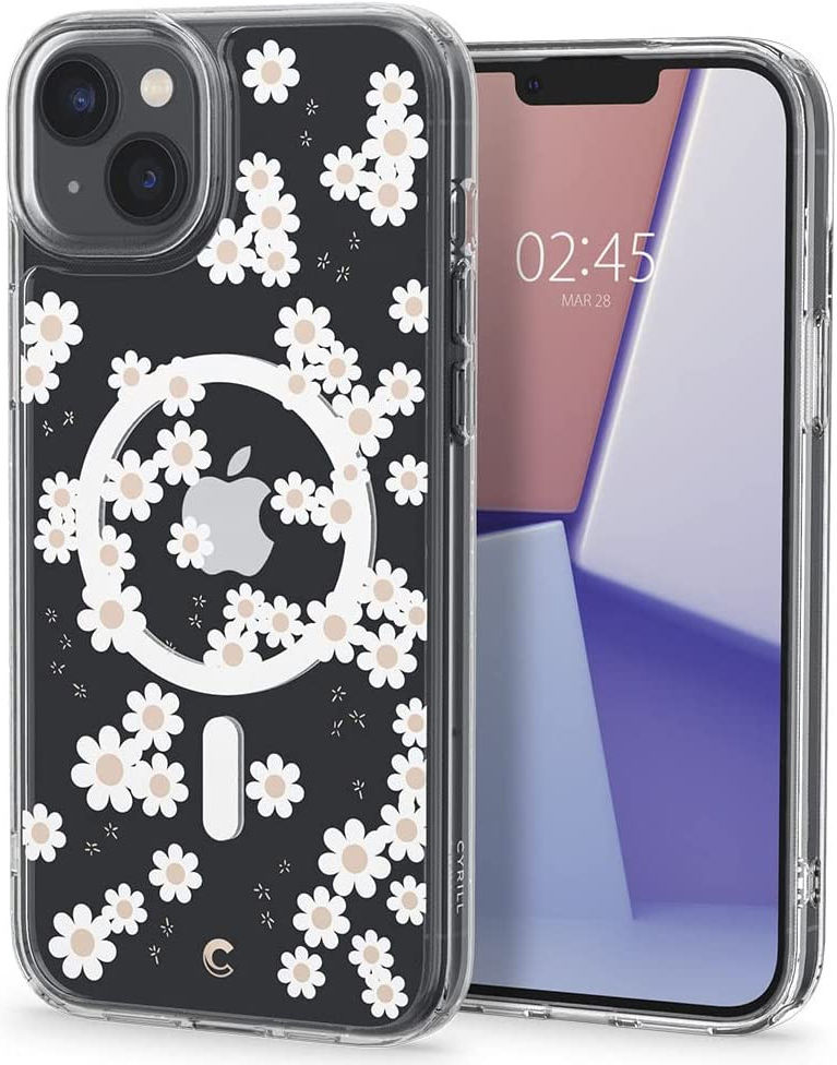 Spigen Cyrill Cecile MagSafe Apple iPhone 14 Plus Hoesje White Daisy afbeelding 1