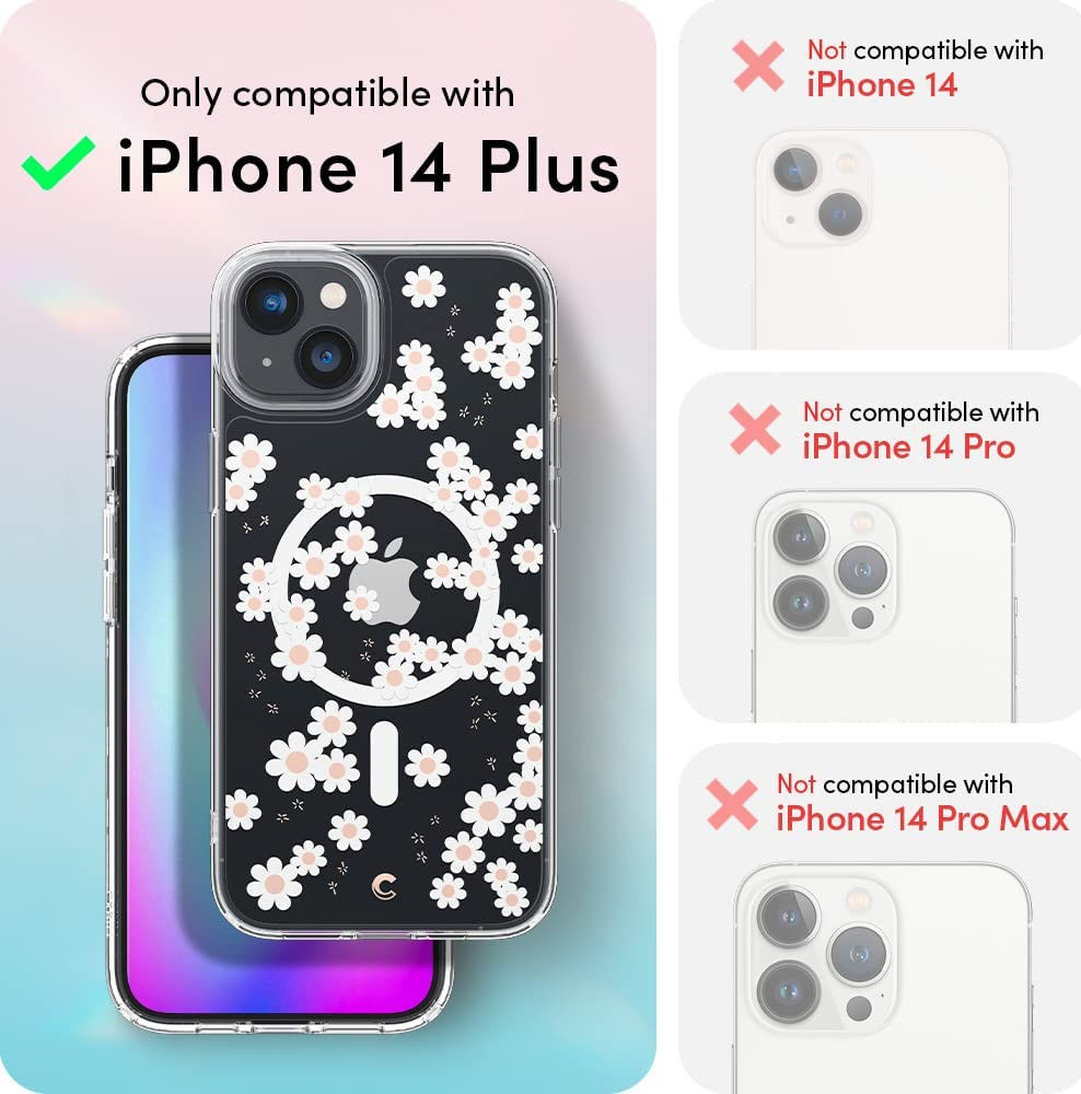 Spigen Cyrill Cecile MagSafe Apple iPhone 14 Plus Hoesje White Daisy afbeelding 7
