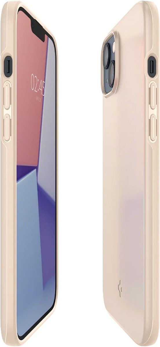 Spigen Thin Fit Apple iPhone 14 Hoesje Back Cover Beige afbeelding 12