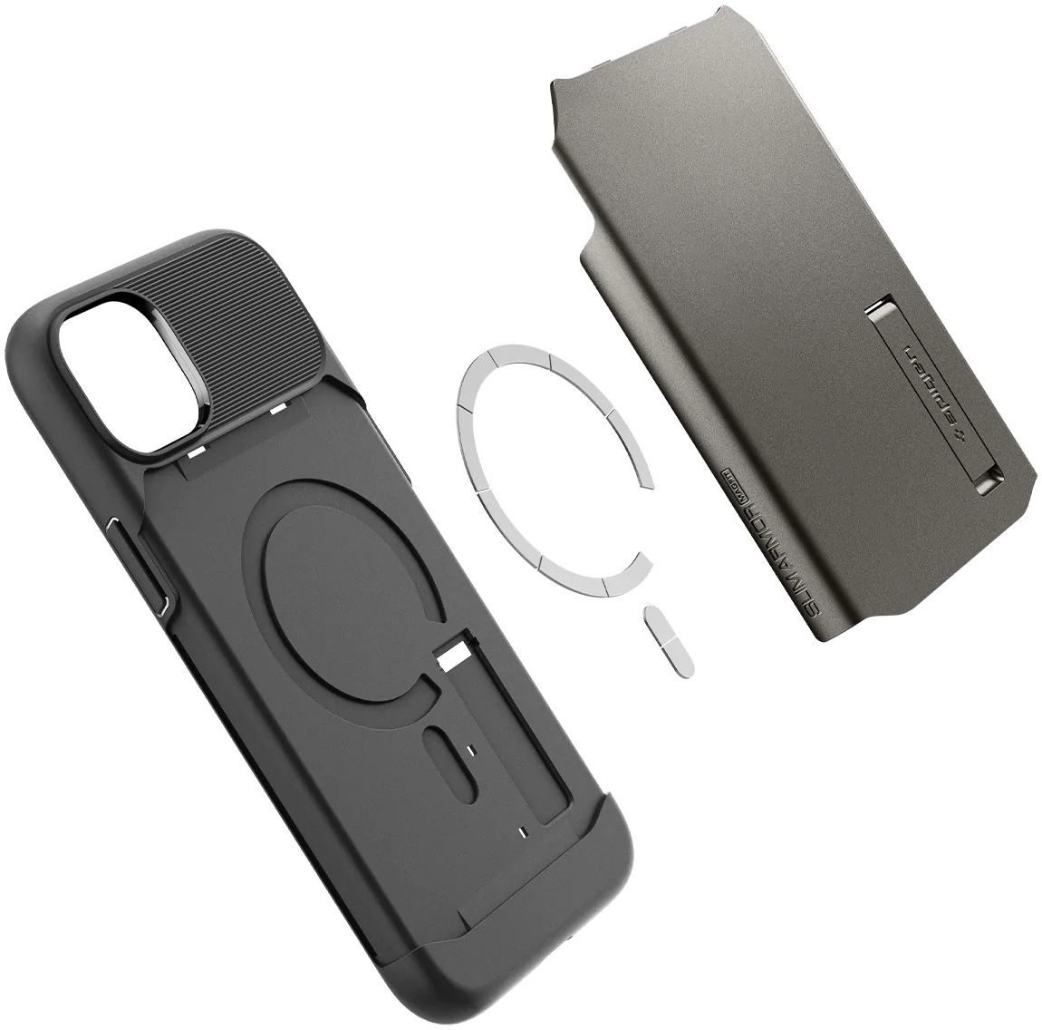 Spigen Slim Armor MagSafe Apple iPhone 14 Hoesje Back Cover Gunmetal afbeelding 5