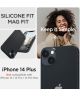 Spigen Silicone Fit Apple iPhone 14 Plus Hoesje MagSafe Zwart
