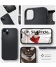 Spigen Silicone Fit Apple iPhone 14 Plus Hoesje MagSafe Zwart
