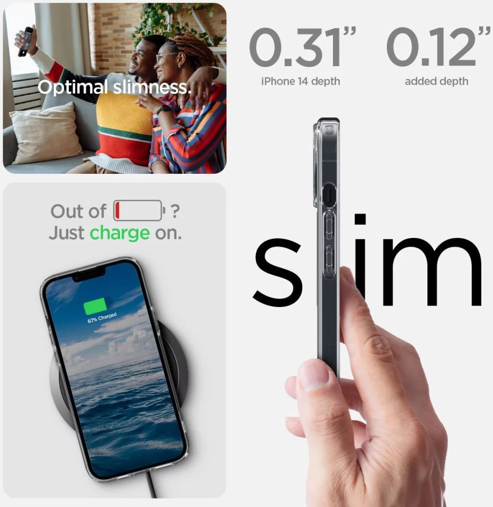 Spigen Ultra Hybrid MagSafe Apple iPhone 14 Hoesje Wit afbeelding 6