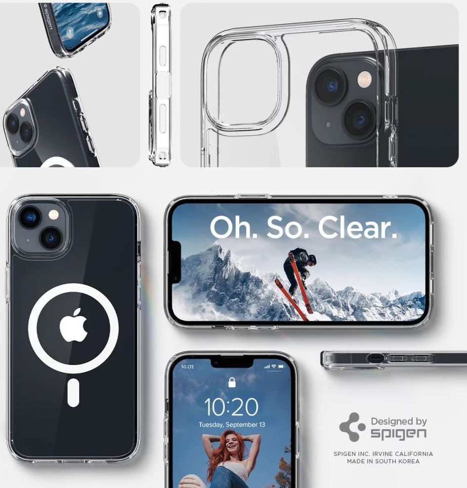 Spigen Ultra Hybrid MagSafe Apple iPhone 14 Hoesje Wit afbeelding 8